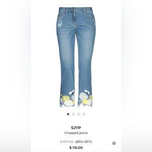 SJYP embroidered jeans